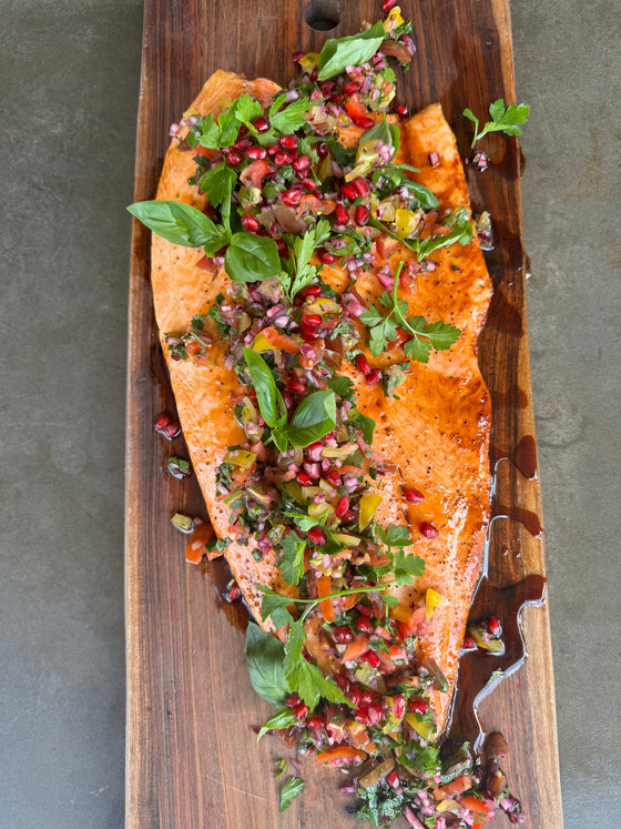 Christmas Feast - Pomegranate Salmon