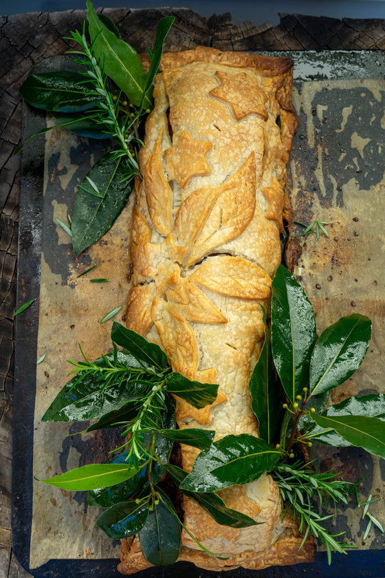 Plant Based Christmas Feast - Vegan Mushroom Wellington